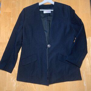 Nygard Collection Black Blazer - Classic Elevated - Made in Canada - US 10